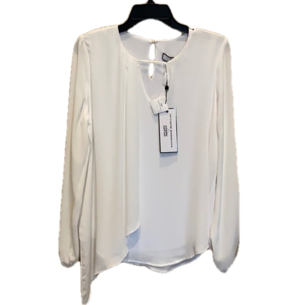 Katherine Barclay White Tunic Top Lined NWT